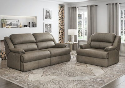 Omnia Nicholas recliner sofa leather living room