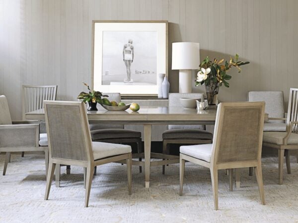 baker furniture barbara barry dining room chairs and table
